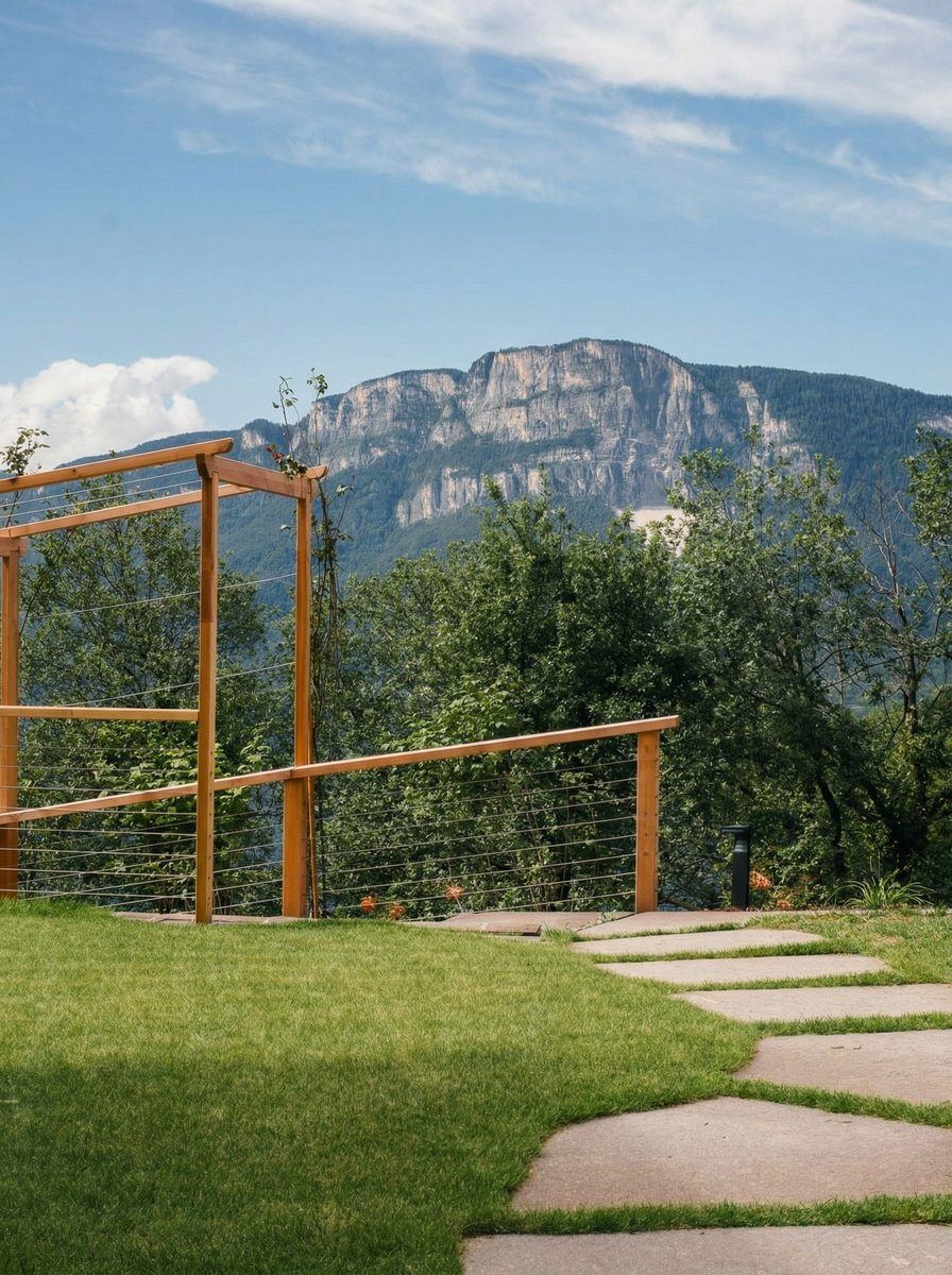 Garten mit Bergblick