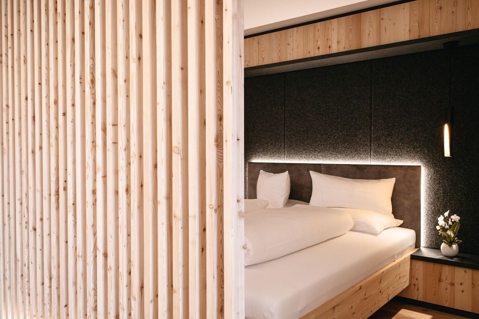 Lodge Melisse, 75 m² Ferienwohnung mit privater Sauna in Mölten bei Meran, Südtirol – Eindruck 1