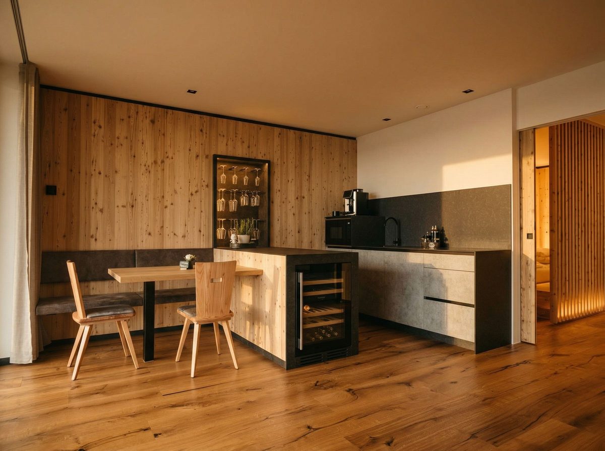 Lodge Thymian, 75 m² Ferienwohnung mit privater Sauna in Mölten bei Meran, Südtirol – Eindruck 8