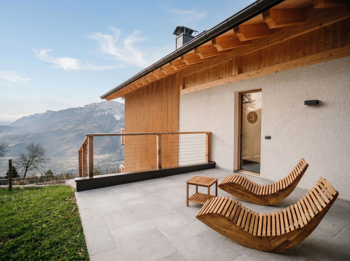 Lodge Thymian, 75 m² Ferienwohnung mit privater Sauna in Mölten bei Meran, Südtirol – Eindruck 2